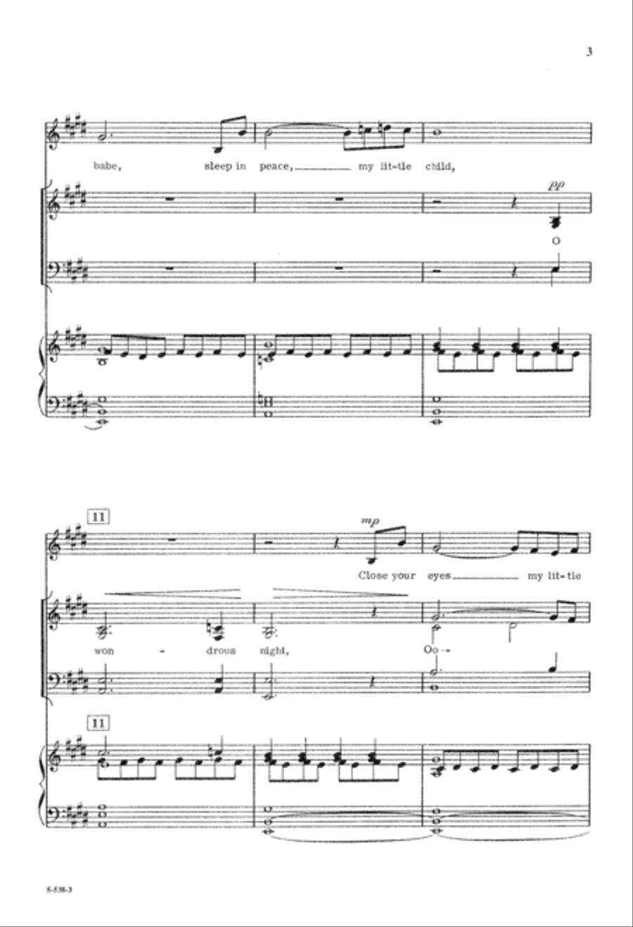 O Wondrous Night (Digital Download) 4-Part scores gallery preview page 3