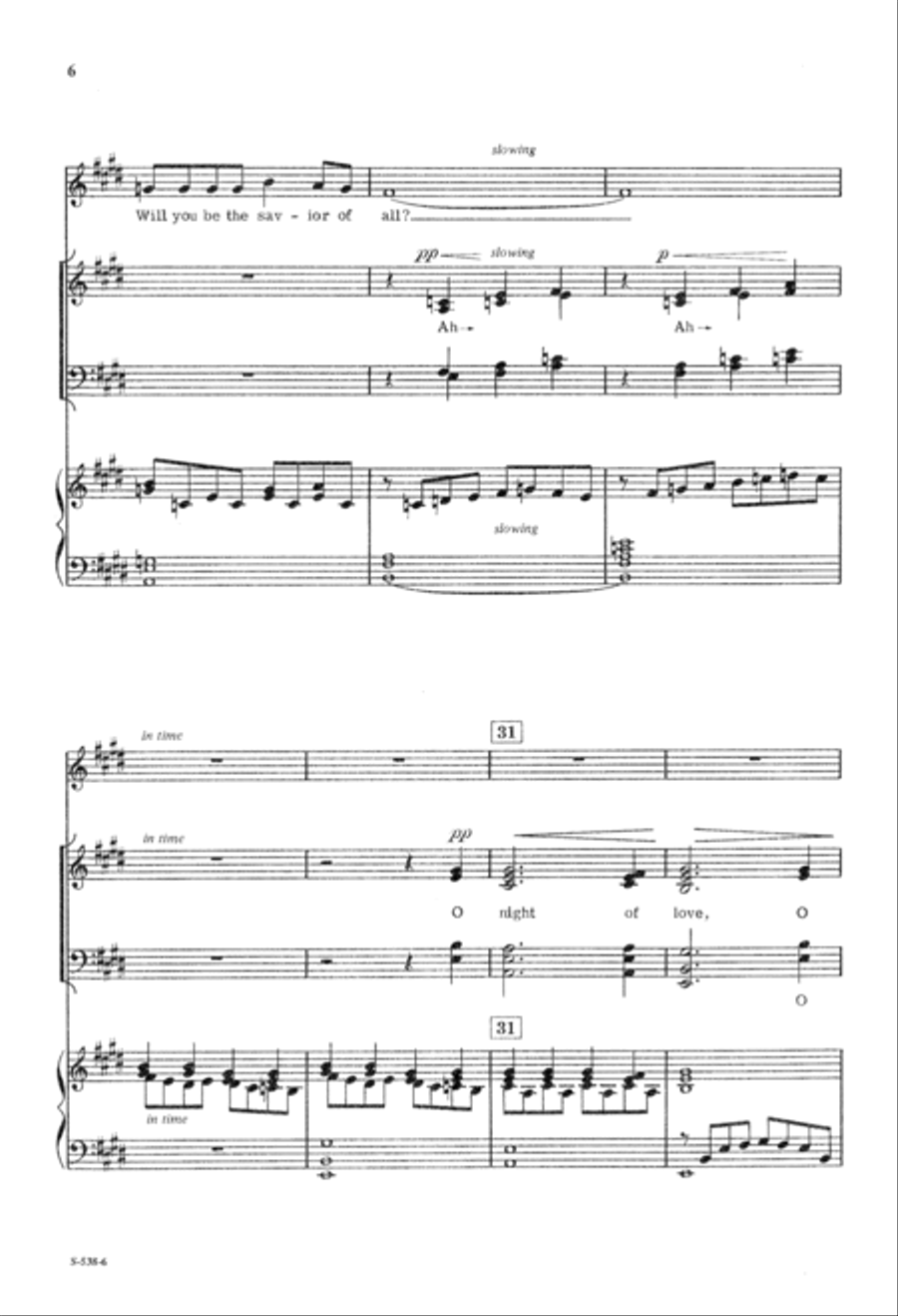 O Wondrous Night (Digital Download) 4-Part scores gallery preview page 6