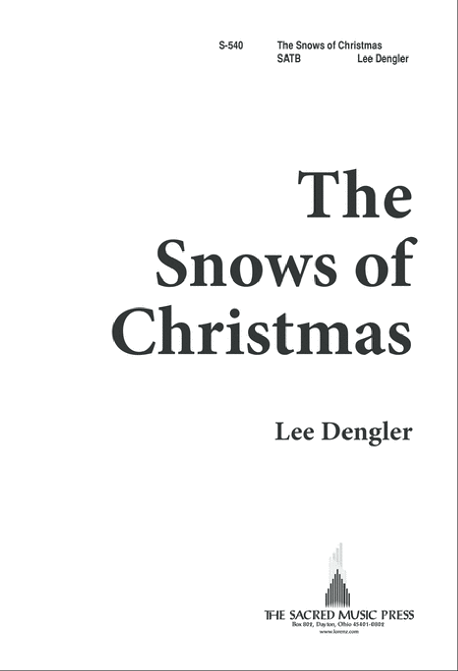 The Snows of Christmas (Digital Download) 4-Part scores gallery preview page 1