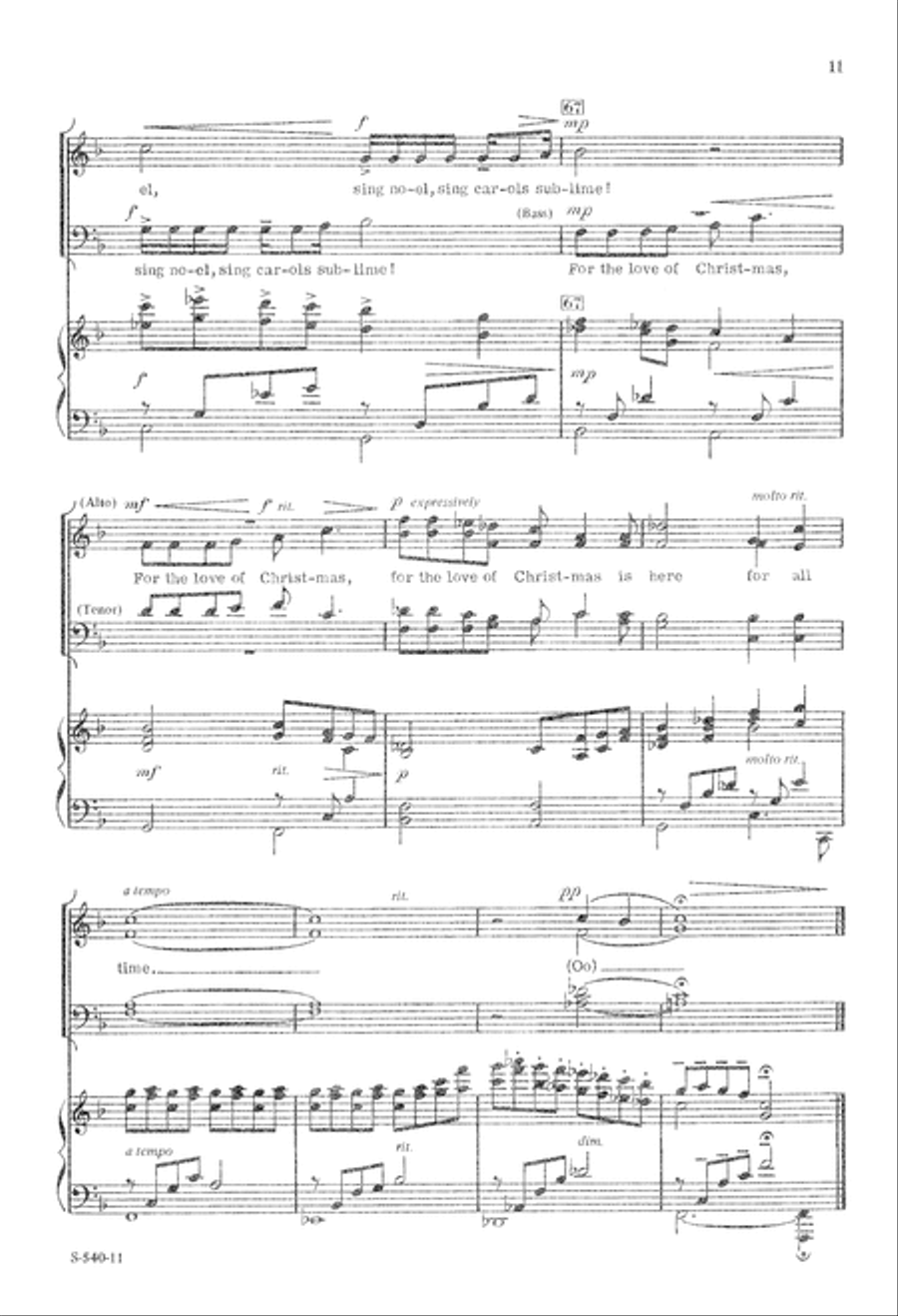 The Snows of Christmas (Digital Download) 4-Part scores gallery preview page 11
