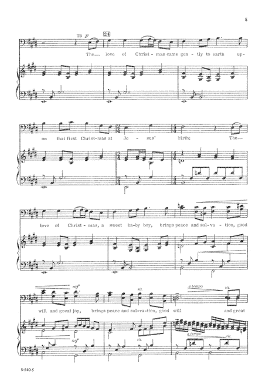 The Snows of Christmas (Digital Download) 4-Part scores gallery preview page 5