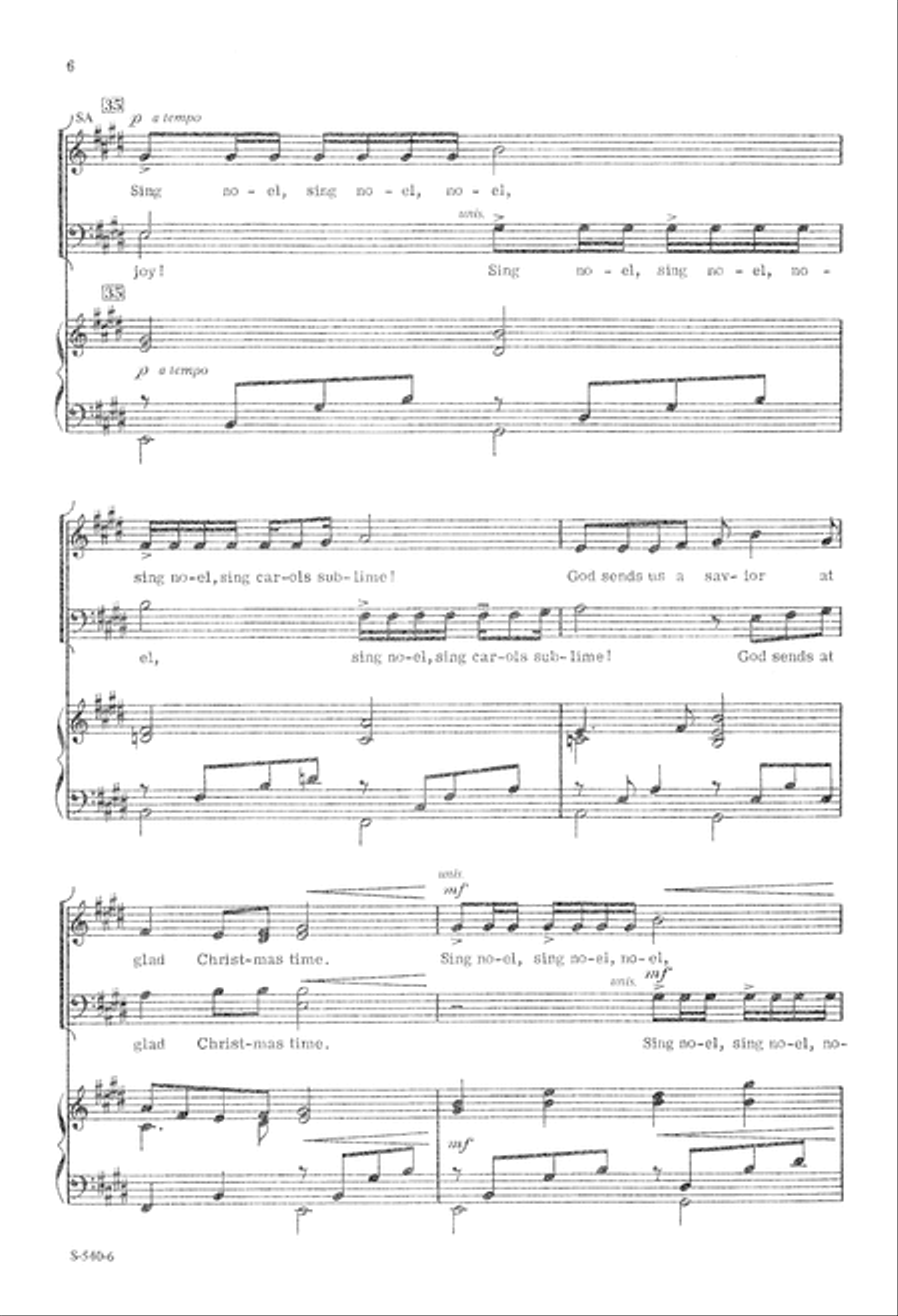 The Snows of Christmas (Digital Download) 4-Part scores gallery preview page 6