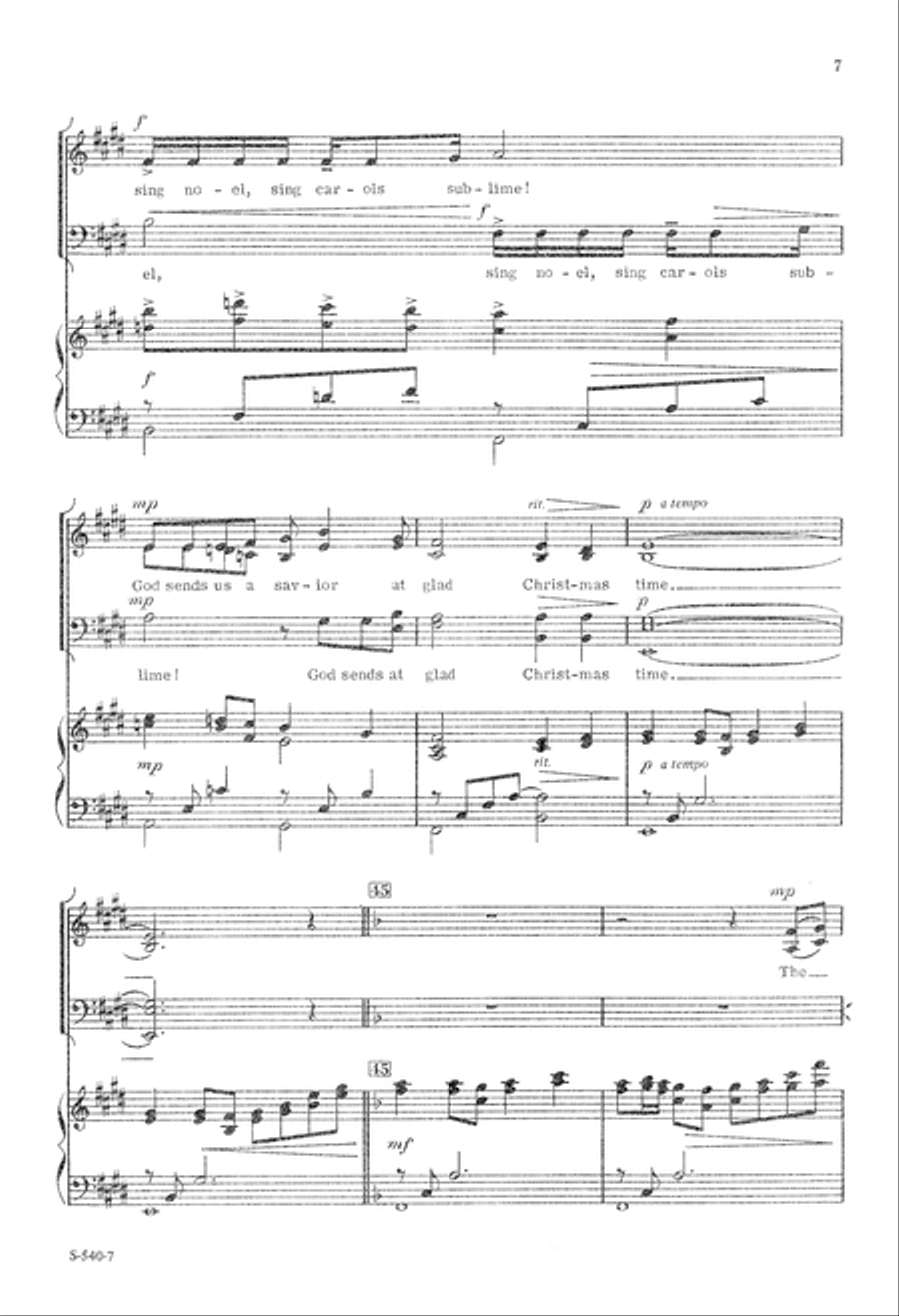 The Snows of Christmas (Digital Download) 4-Part scores gallery preview page 7