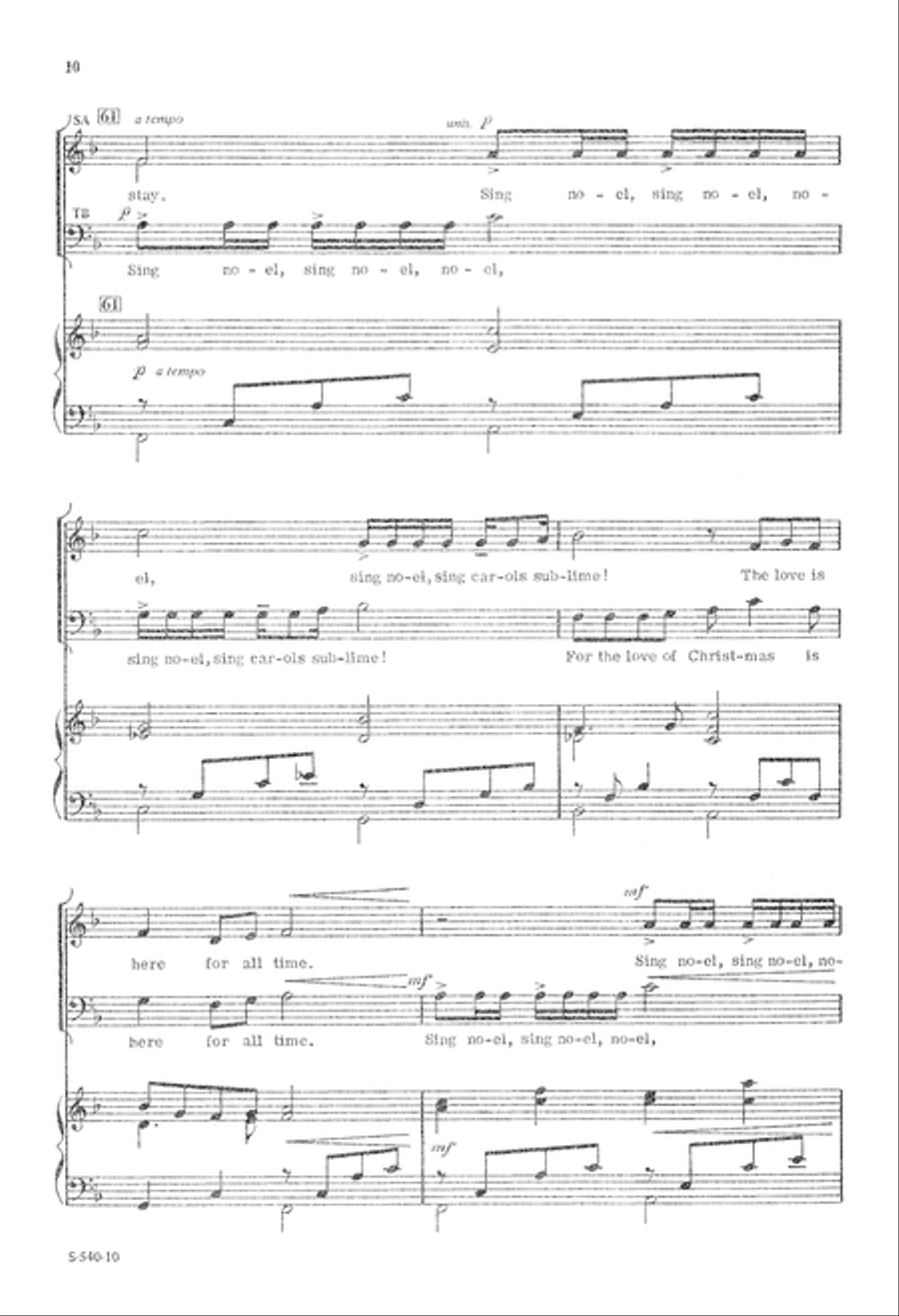The Snows of Christmas (Digital Download) 4-Part scores gallery preview page 10