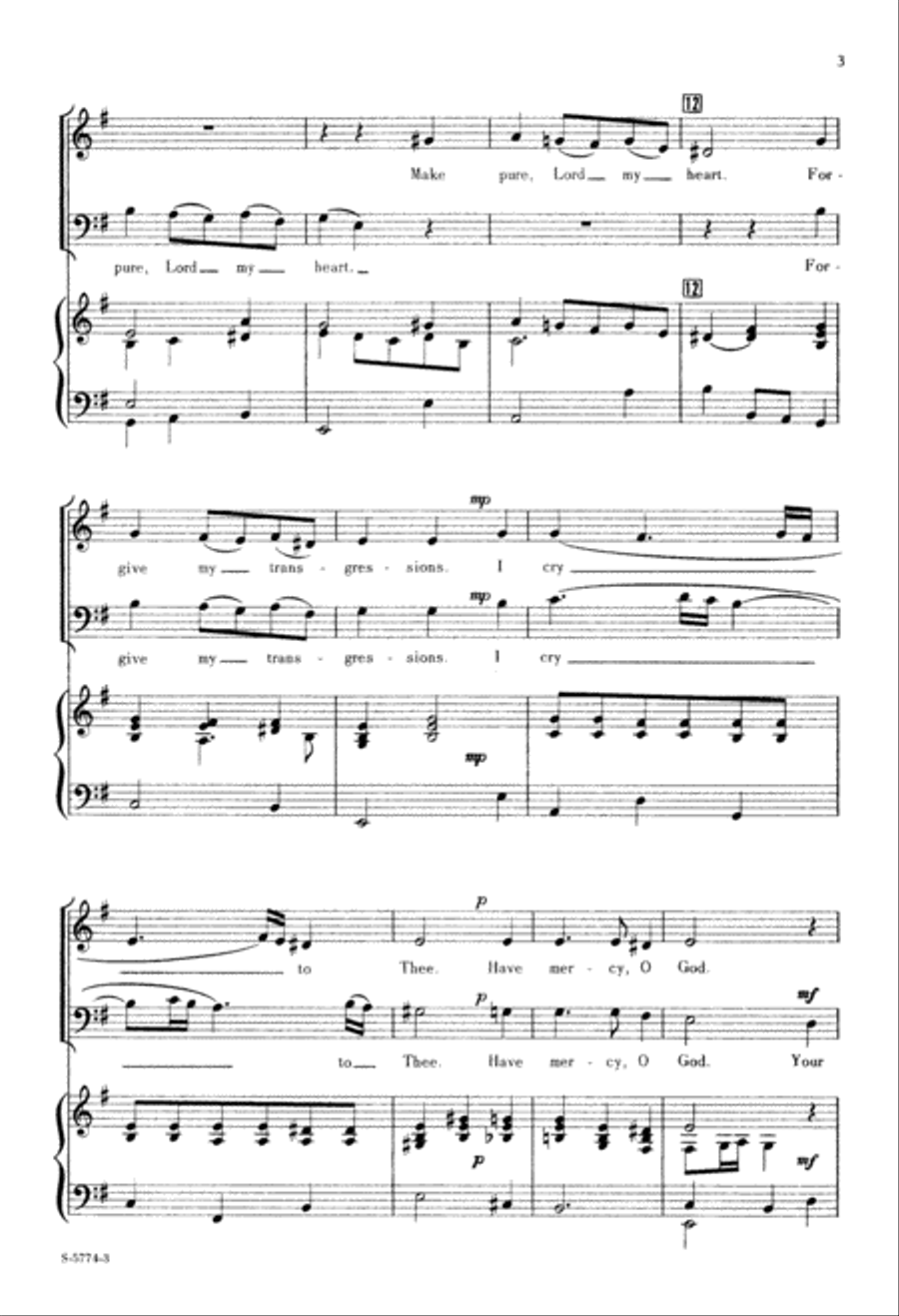 O God Have Mercy (Digital Download) 2-Part scores gallery preview page 3