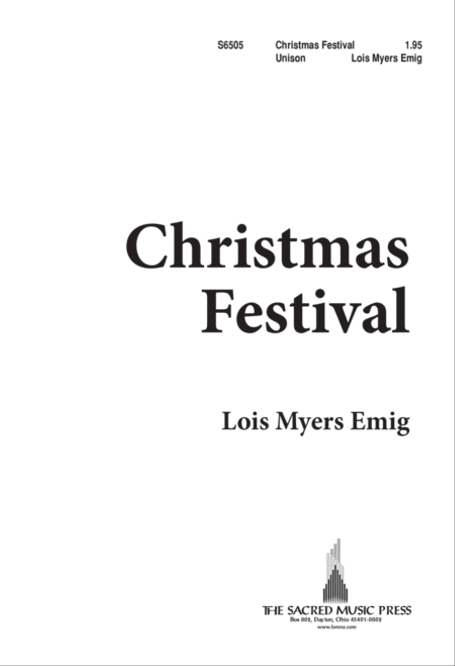 Christmas Festival (Digital Download) 4-Part scores gallery preview page 1