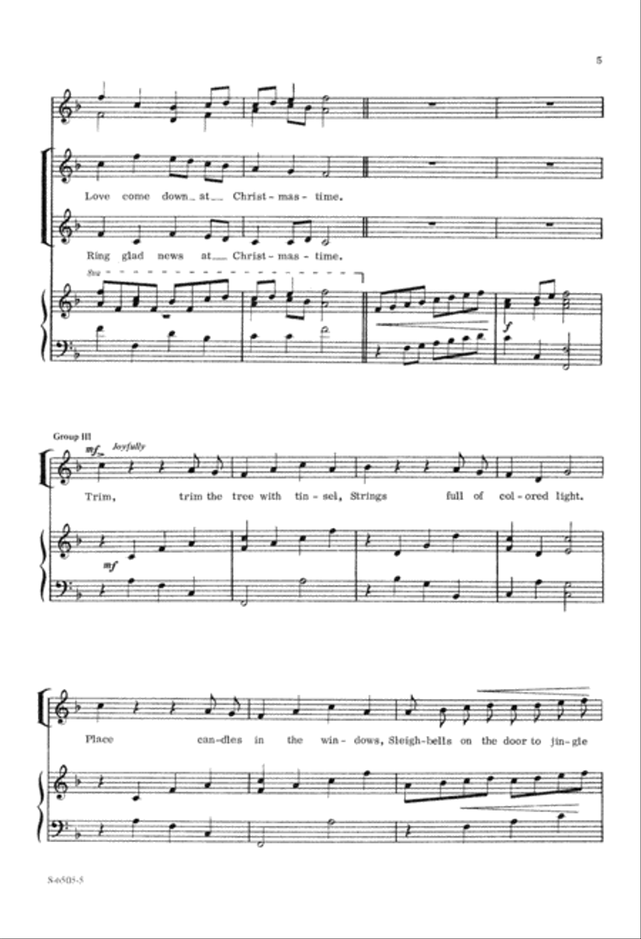 Christmas Festival (Digital Download) 4-Part scores gallery preview page 5