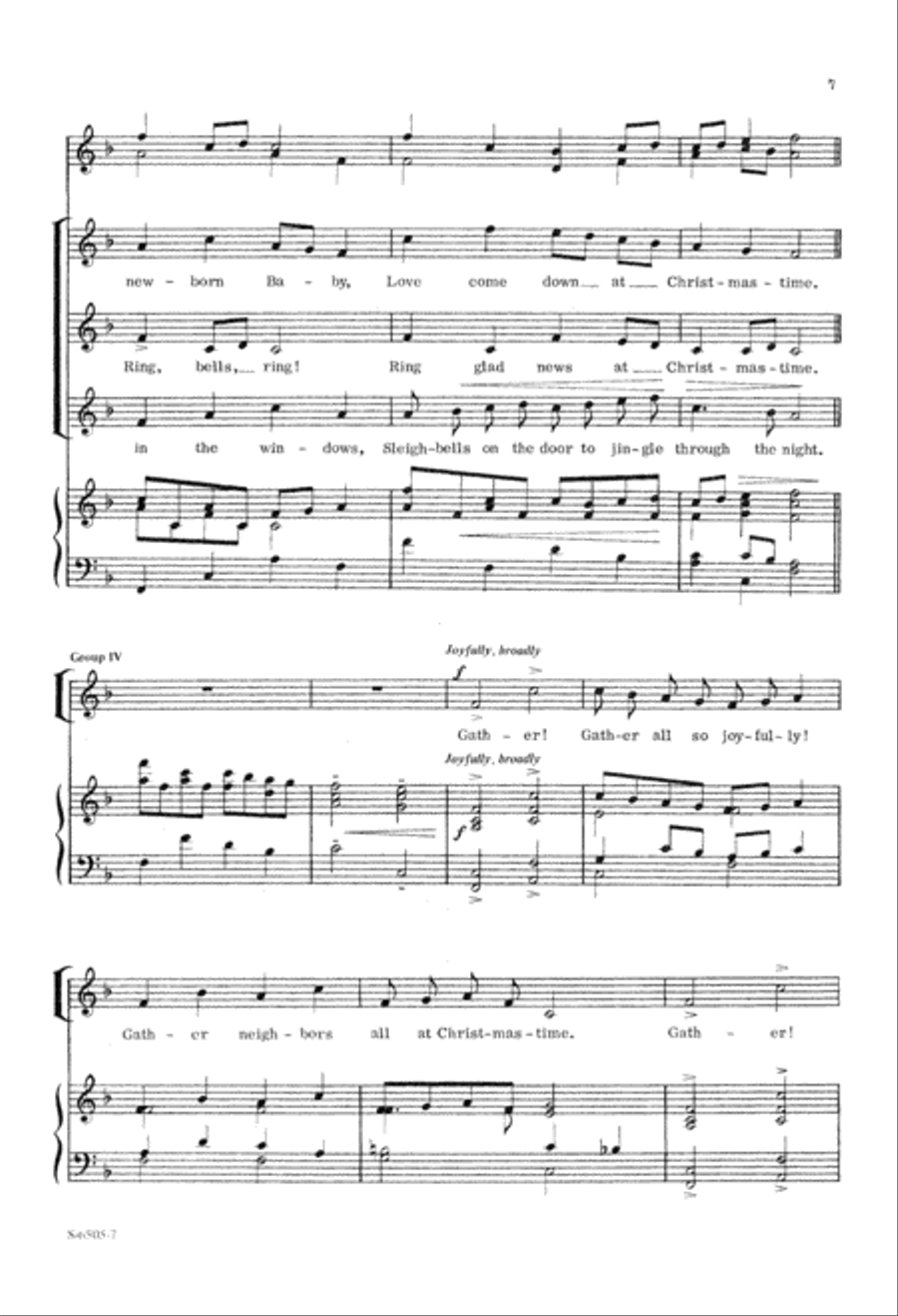 Christmas Festival (Digital Download) 4-Part scores gallery preview page 7