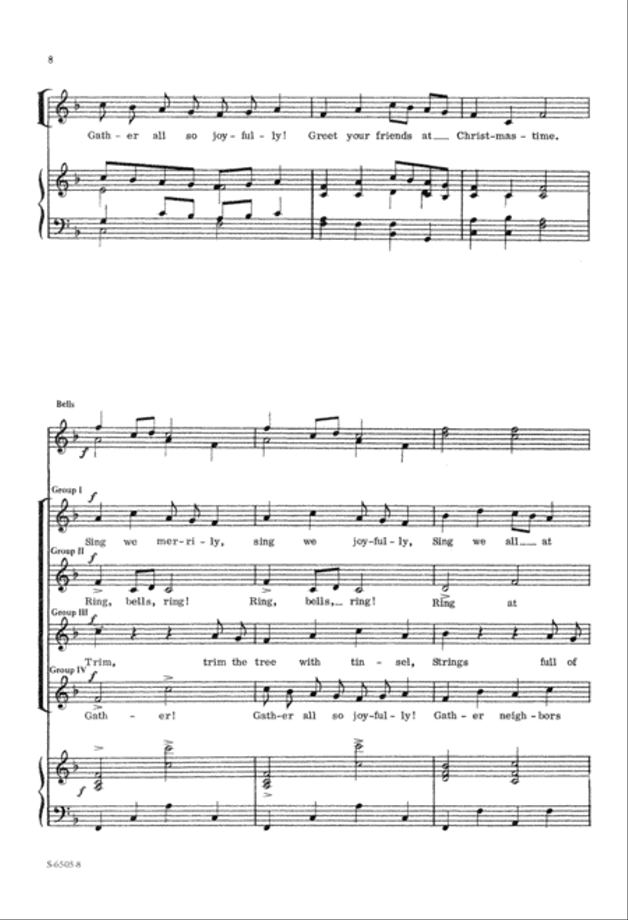 Christmas Festival (Digital Download) 4-Part scores gallery preview page 8