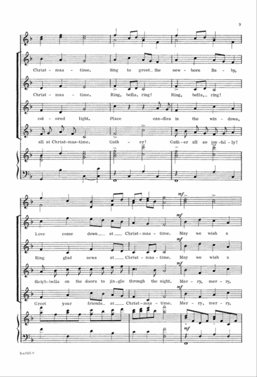 Christmas Festival (Digital Download) 4-Part scores gallery preview page 9