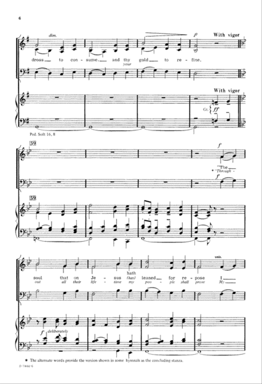 How Firm a Foundation (Digital Download) 3-Part scores gallery preview page 6