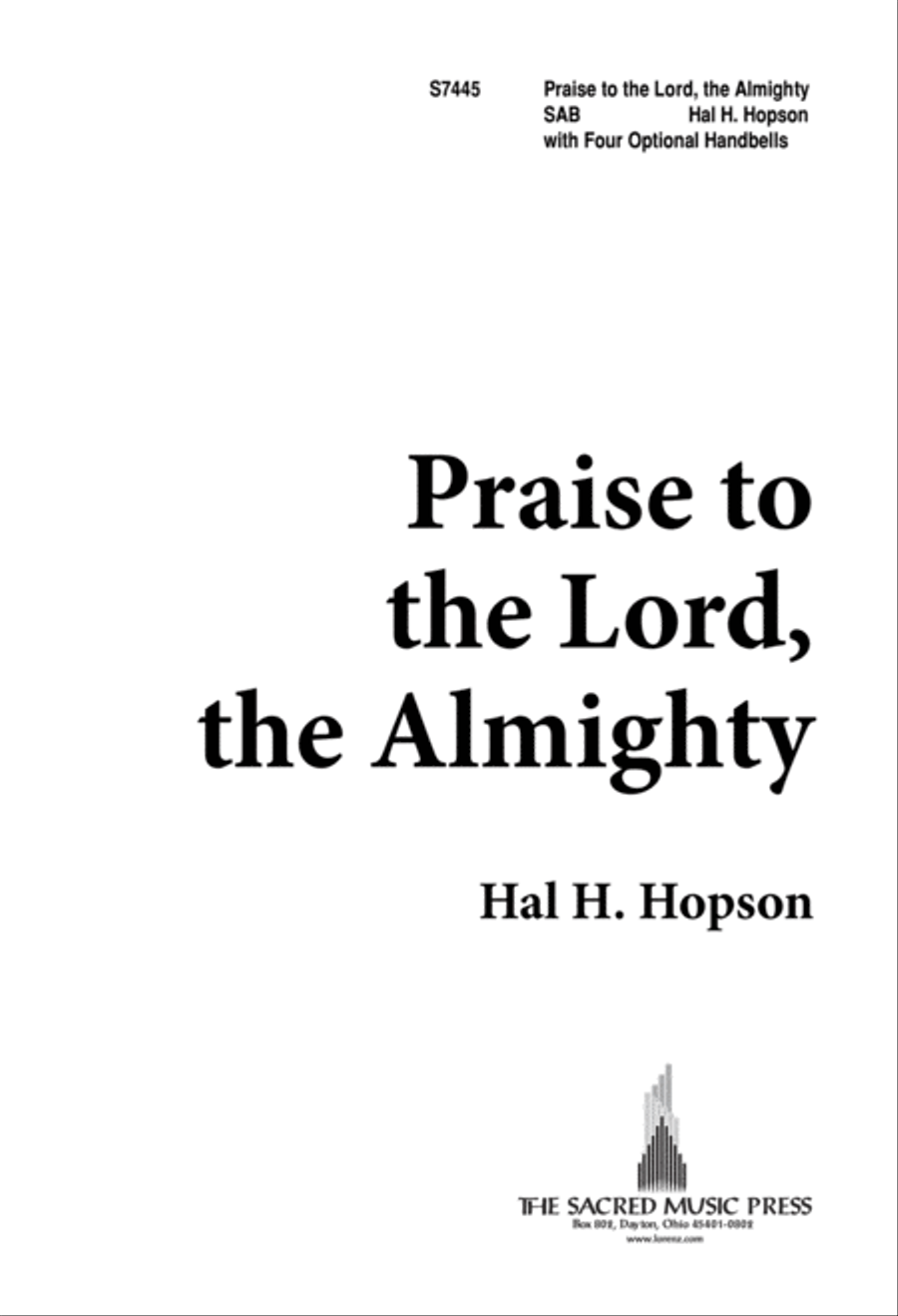 Praise to the Lord, the Almighty (Digital Download) 3-Part scores gallery preview page 1