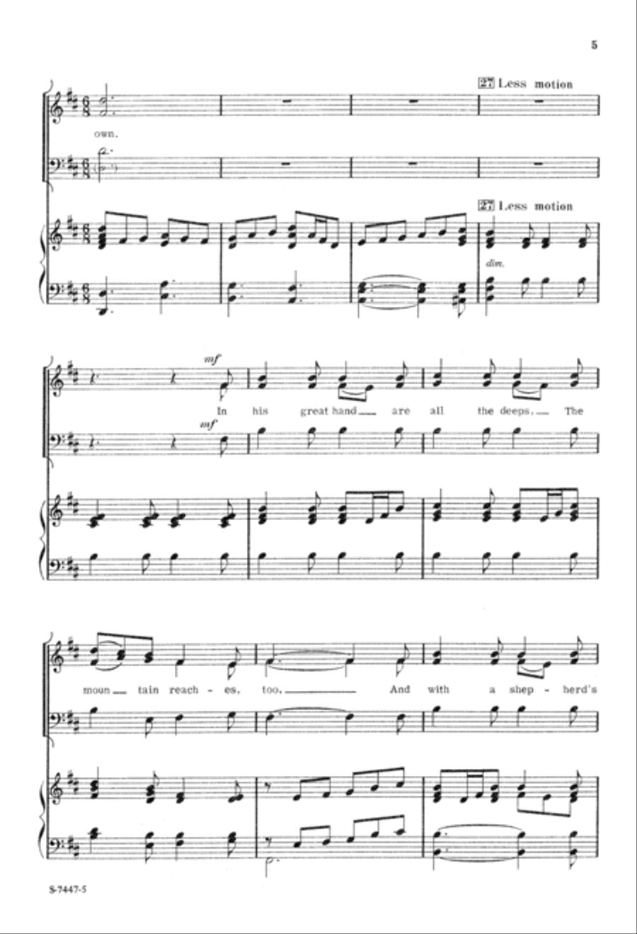 Sing the Song of Praise (Digital Download) 3-Part scores gallery preview page 5