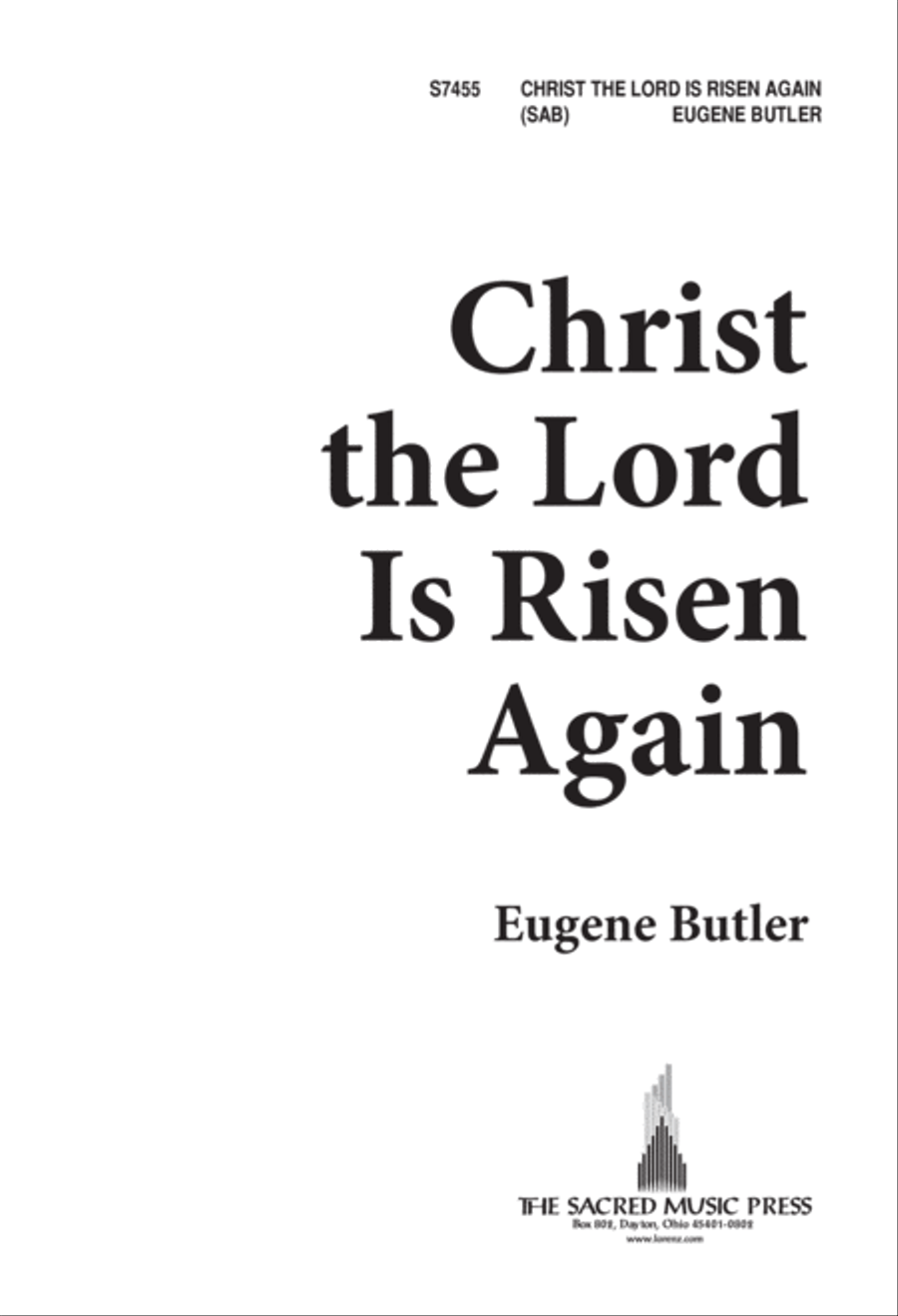 Christ the Lord Is Risen Again (Digital Download) 3-Part scores gallery preview page 1