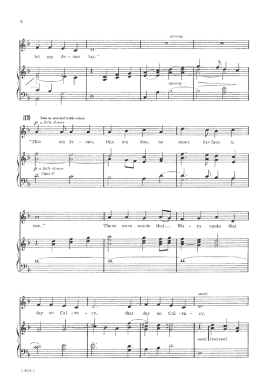 Lenten Carol (Digital Download) Unison Choir scores gallery preview page 4