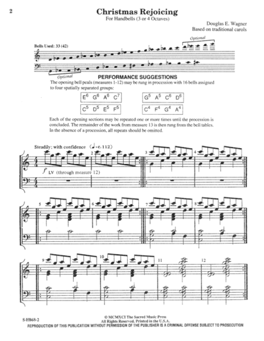 Christmas Rejoicing Christmas Rejoicing 4-Octaves scores gallery preview page 2
