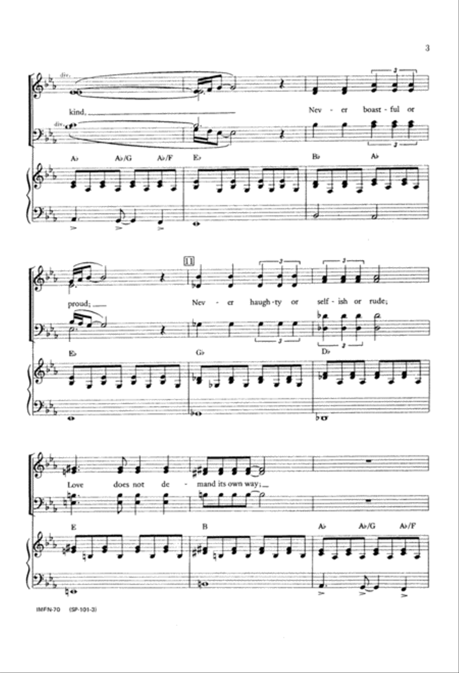 Love (Digital Download) Love (Digital Download) 4-Part scores gallery preview page 3
