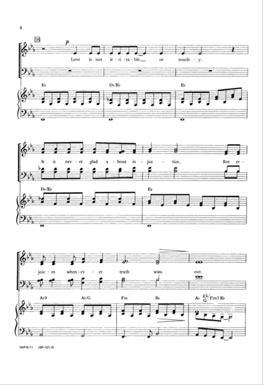 Love (Digital Download) Love (Digital Download) 4-Part scores gallery preview page 4
