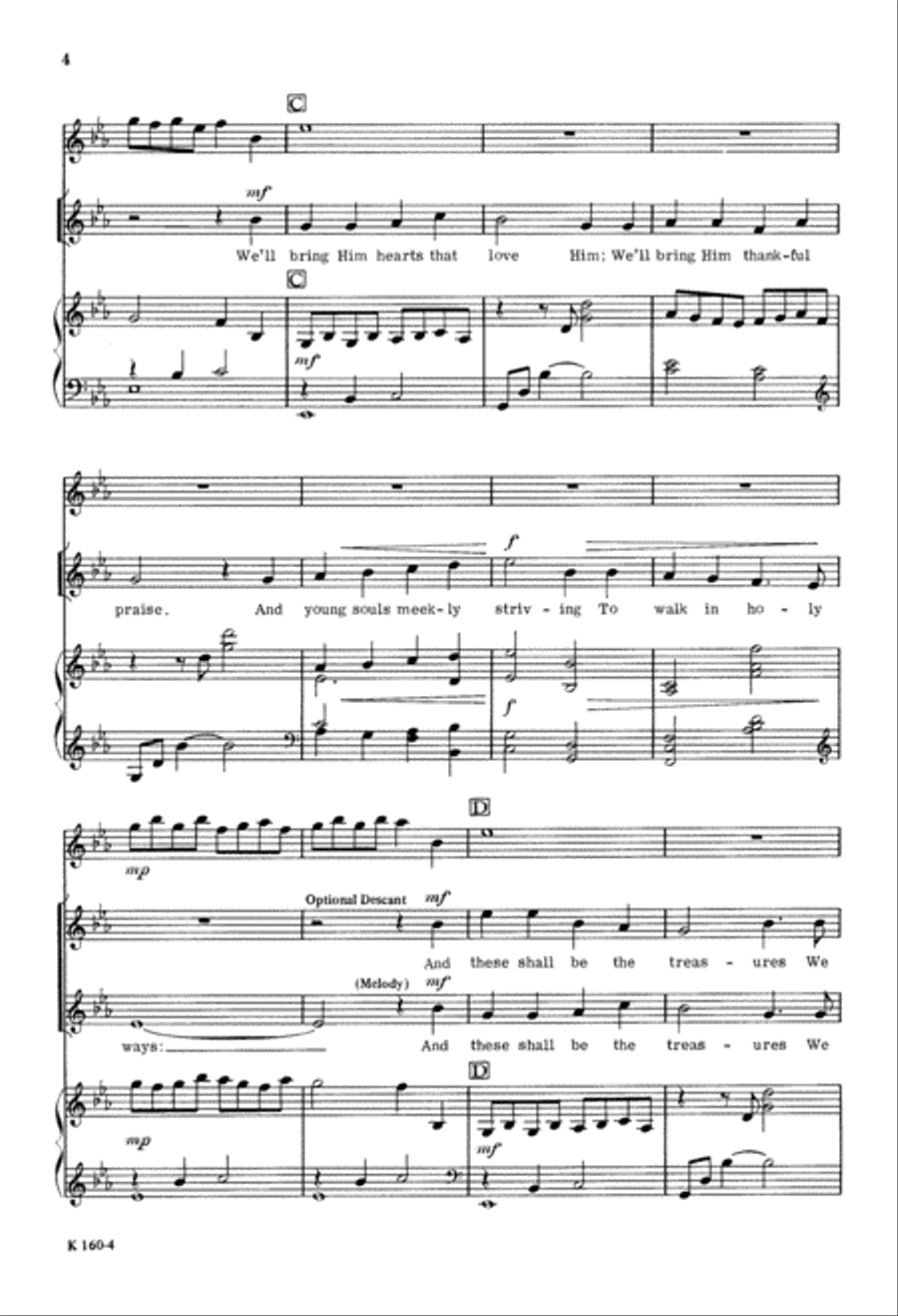 The Wise May Bring Their Learning (Digital Download) Unison Choir scores gallery preview page 4