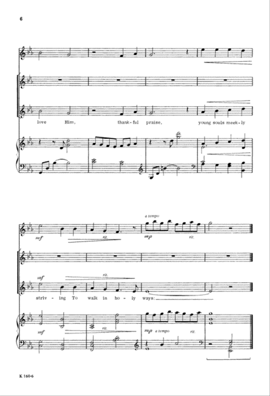 The Wise May Bring Their Learning (Digital Download) Unison Choir scores gallery preview page 6