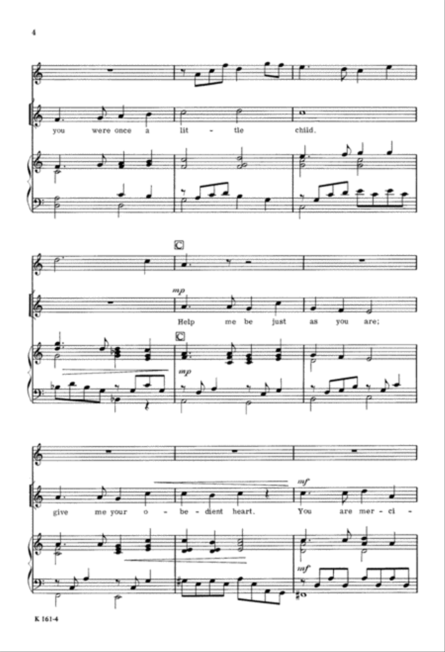 Gentle Jesus (Digital Download) Unison Choir scores gallery preview page 4