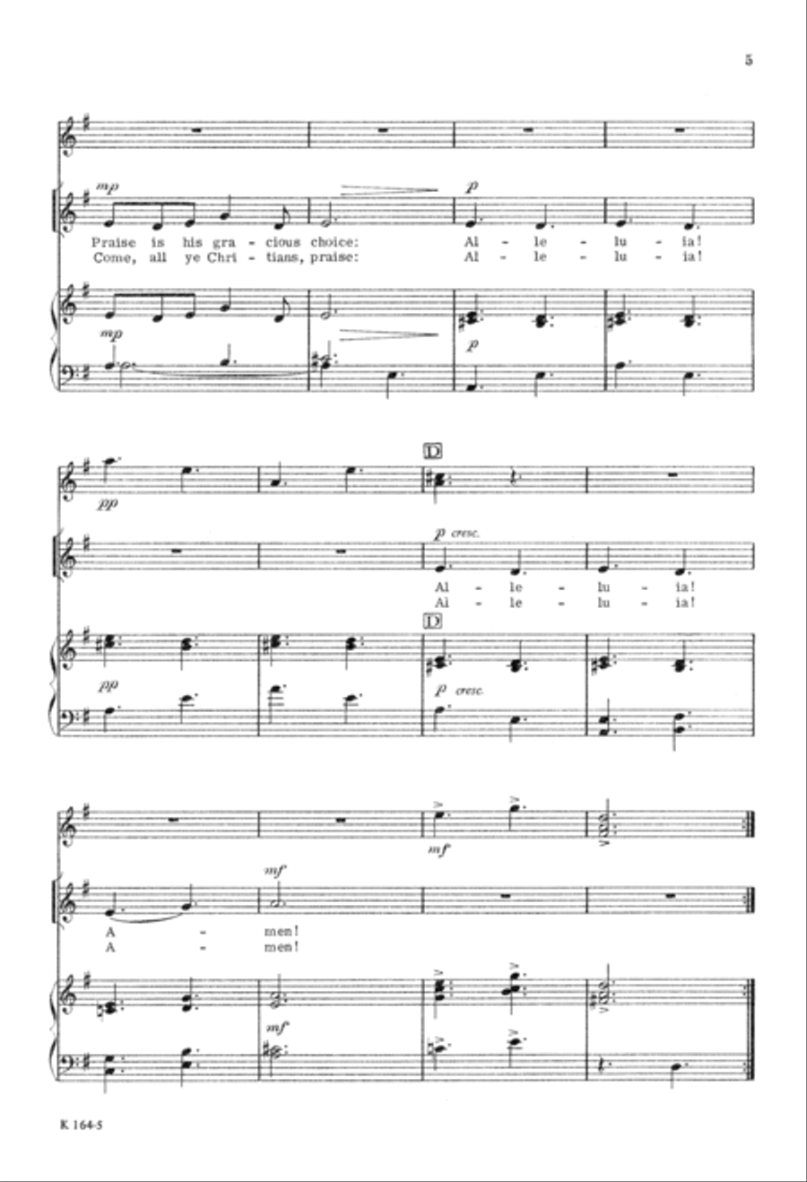 Come All Christians, Join to Sing (Digital Download) 2-Part scores gallery preview page 5