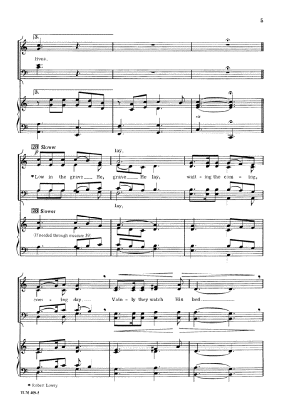 I Know that My Redeemer Lives (Digital Download) 4-Part scores gallery preview page 5