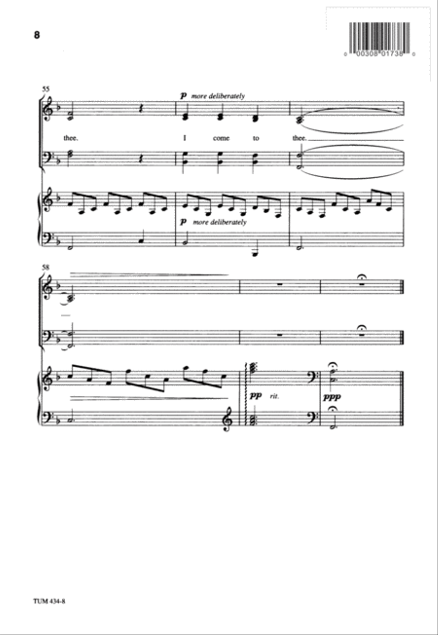 I Need Thee Every Hour (Digital Download) 4-Part scores gallery preview page 8