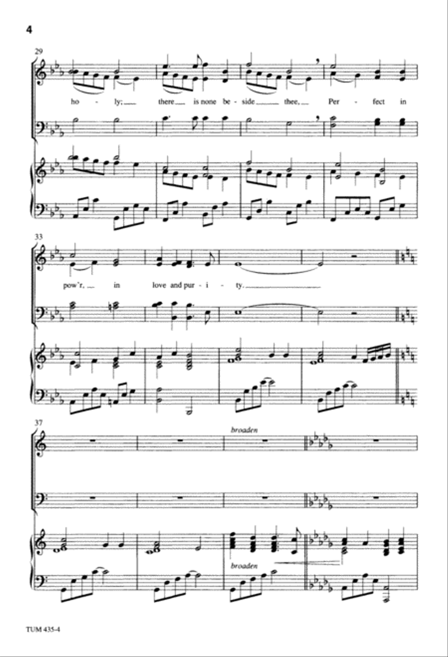 Holy, Holy, Holy (Digital Download) 4-Part scores gallery preview page 4