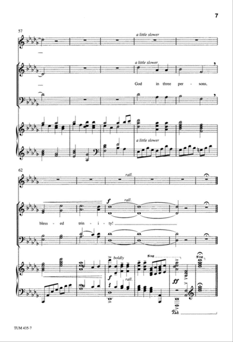 Holy, Holy, Holy (Digital Download) 4-Part scores gallery preview page 7