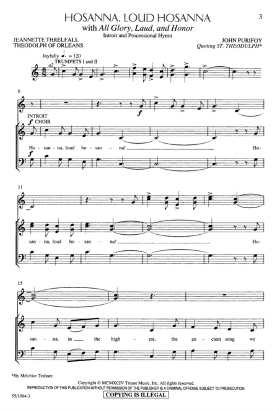 Rejoice The Lord Is King (Digital Download) 3-Part scores gallery preview page 5