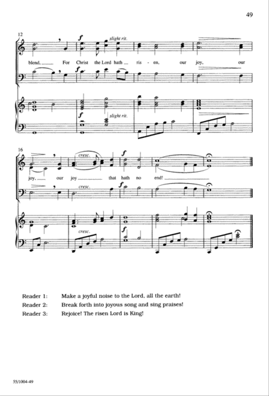 Rejoice The Lord Is King (Digital Download) 3-Part scores gallery preview page 51