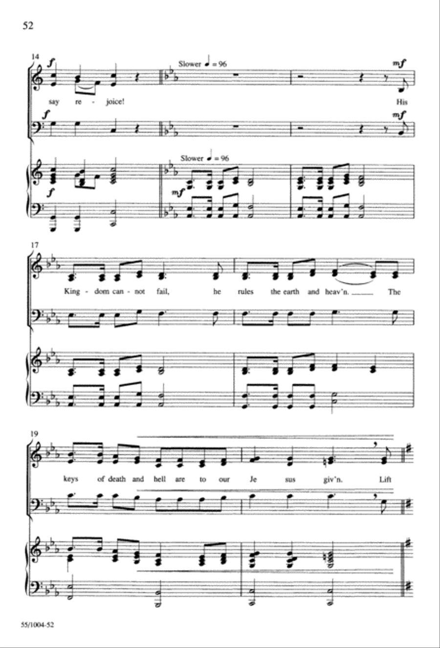Rejoice The Lord Is King (Digital Download) 3-Part scores gallery preview page 54