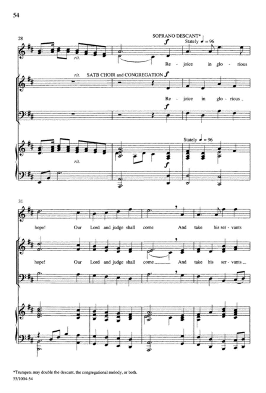 Rejoice The Lord Is King (Digital Download) 3-Part scores gallery preview page 56