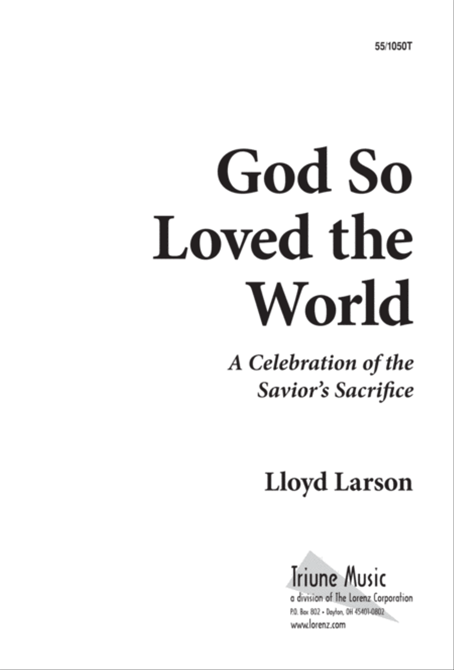God So Loved the World (Digital Download) 4-Part scores gallery preview page 1