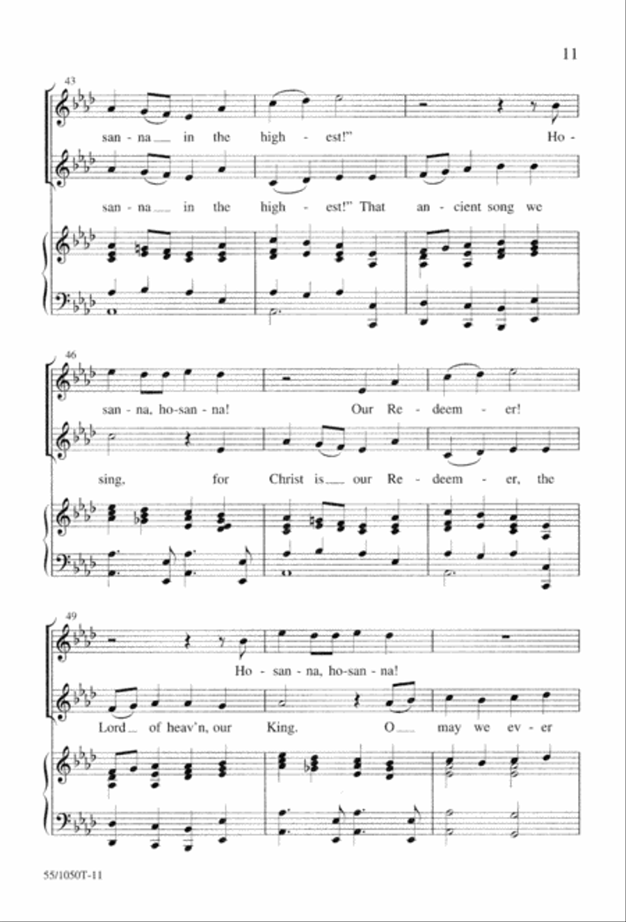 God So Loved the World (Digital Download) 4-Part scores gallery preview page 13