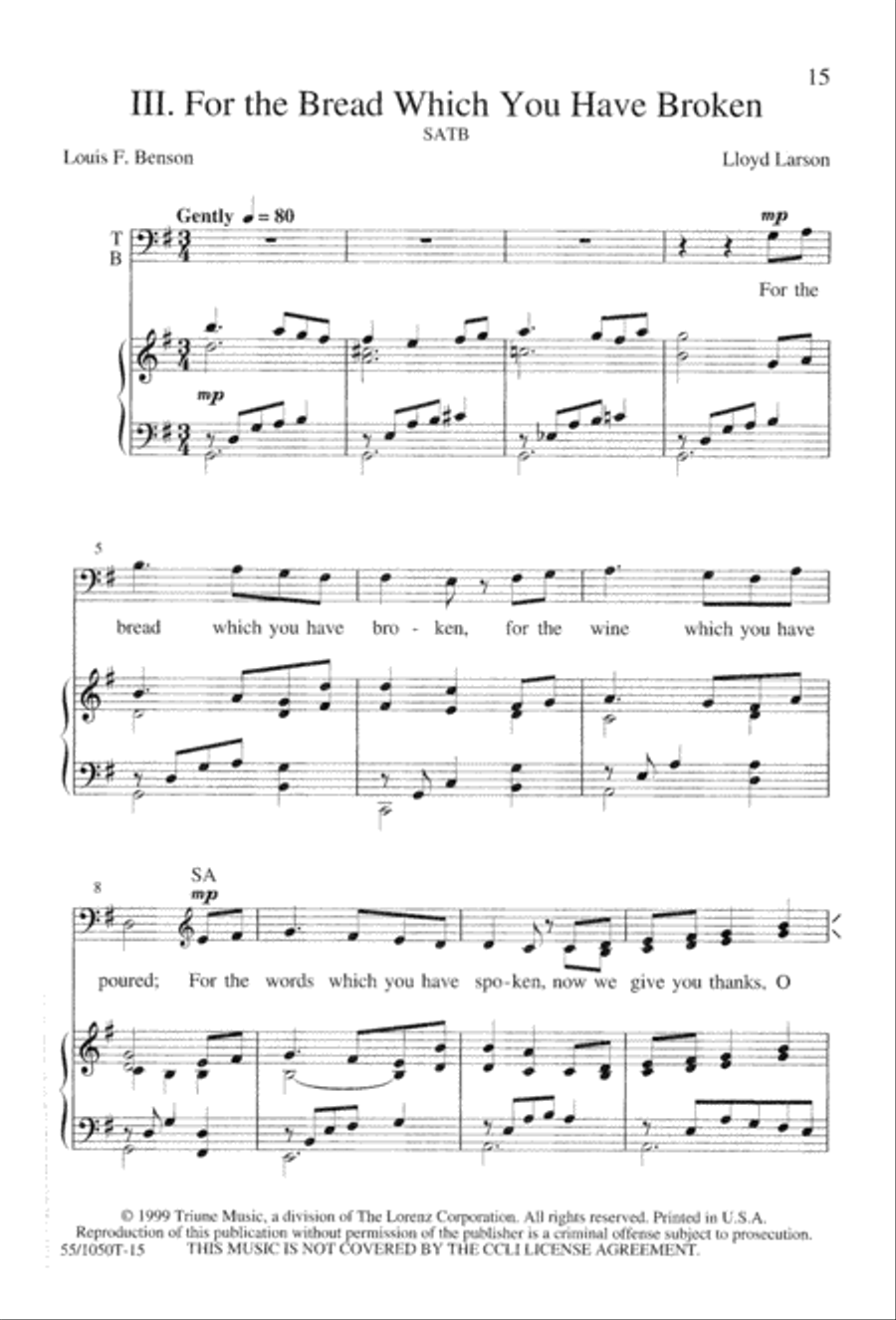 God So Loved the World (Digital Download) 4-Part scores gallery preview page 17