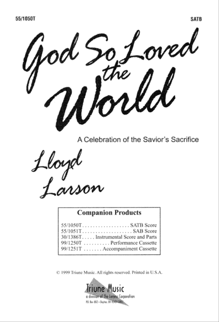 God So Loved the World (Digital Download) 4-Part scores gallery preview page 3