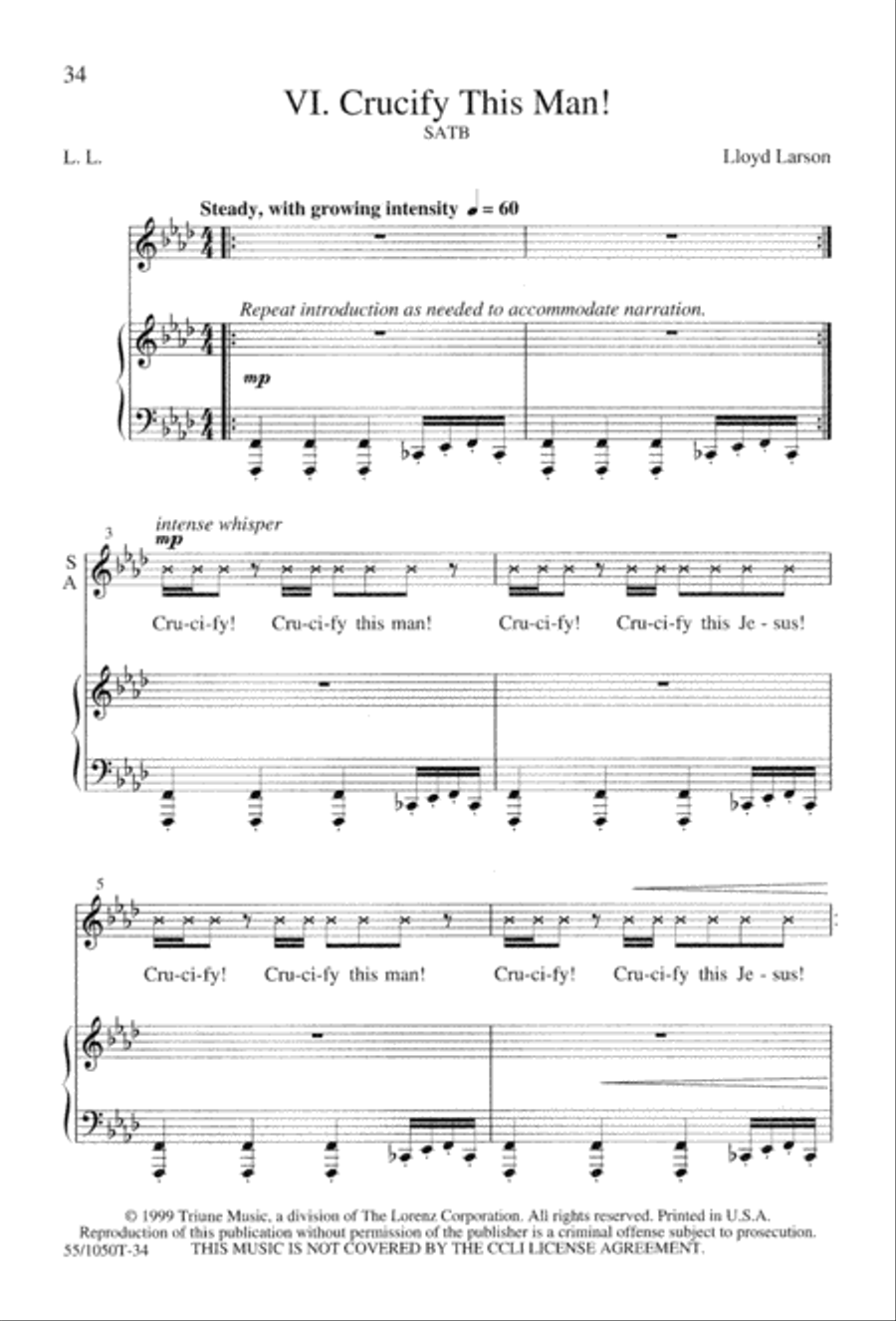 God So Loved the World (Digital Download) 4-Part scores gallery preview page 36