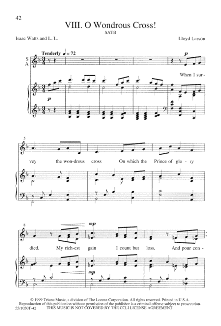 God So Loved the World (Digital Download) 4-Part scores gallery preview page 44