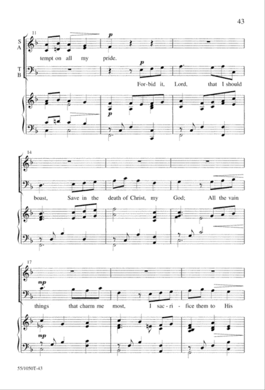 God So Loved the World (Digital Download) 4-Part scores gallery preview page 45