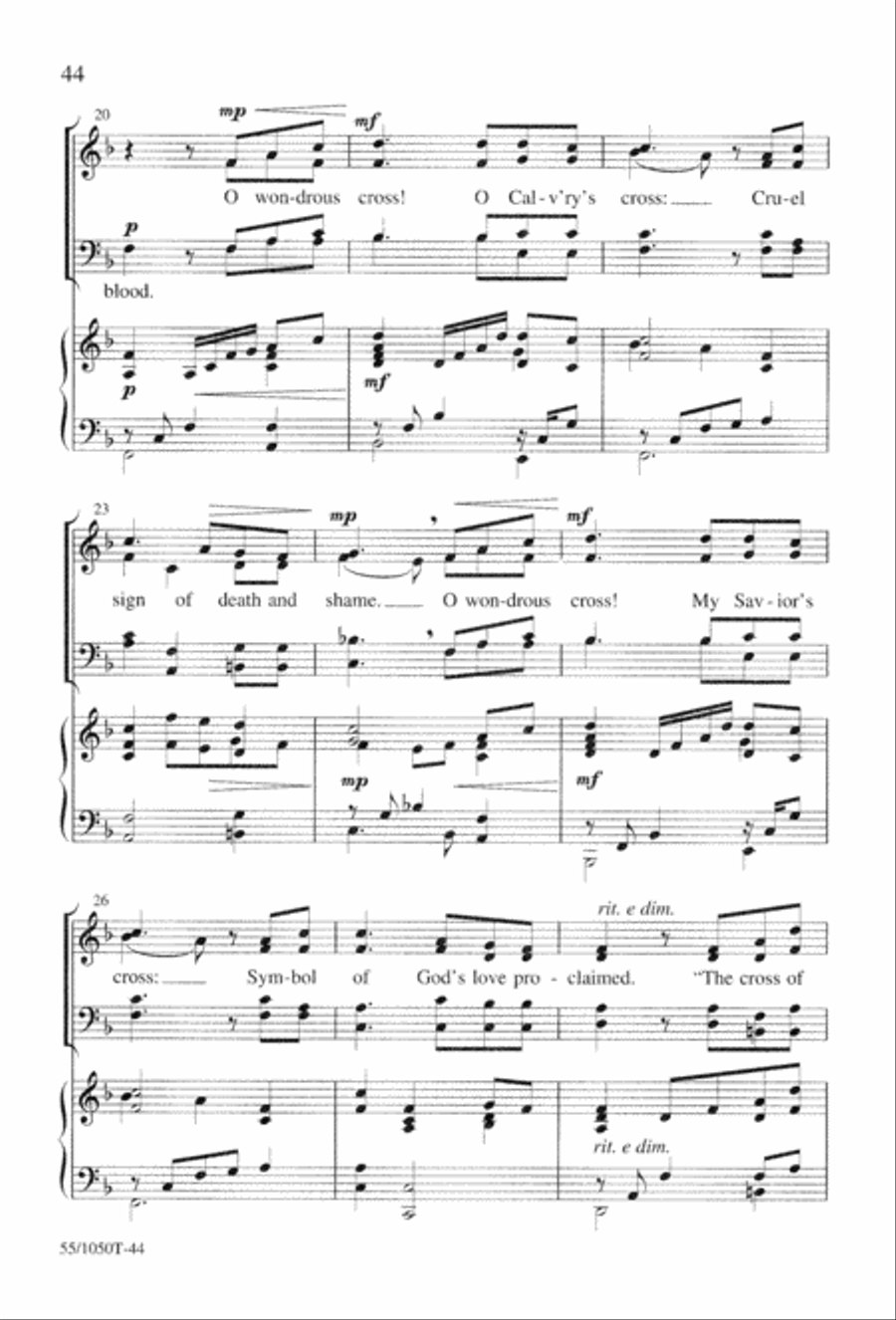 God So Loved the World (Digital Download) 4-Part scores gallery preview page 46