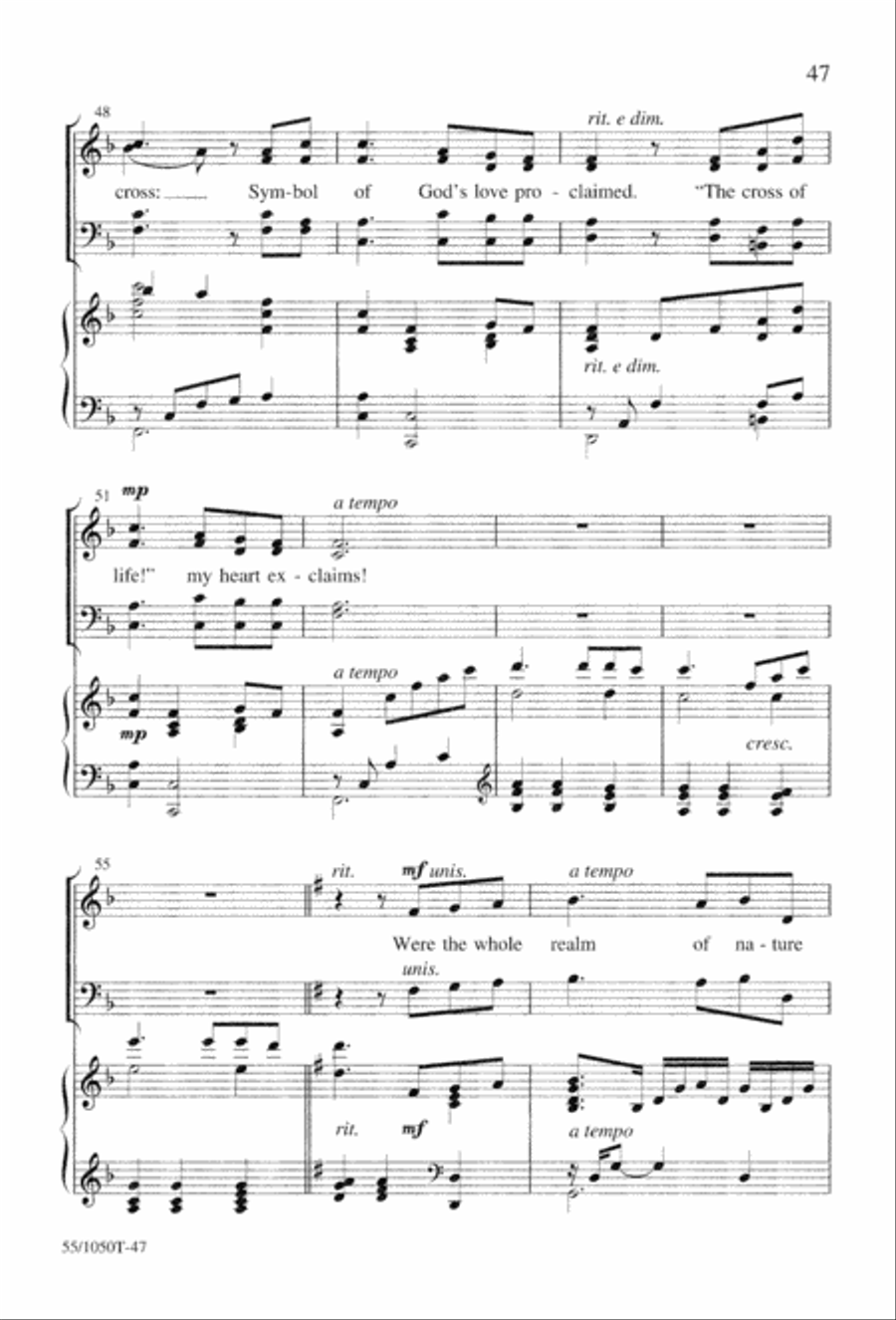 God So Loved the World (Digital Download) 4-Part scores gallery preview page 49