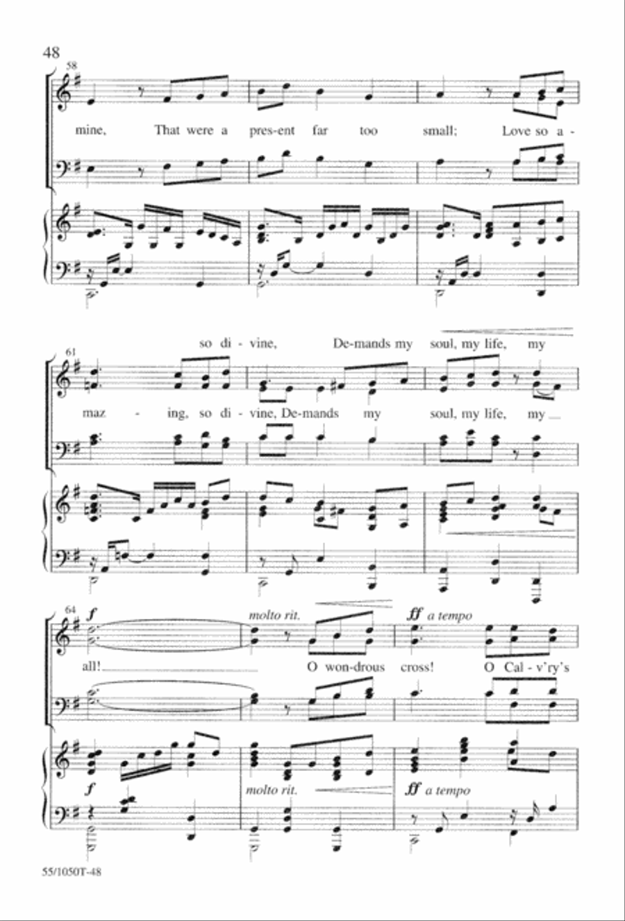 God So Loved the World (Digital Download) 4-Part scores gallery preview page 50