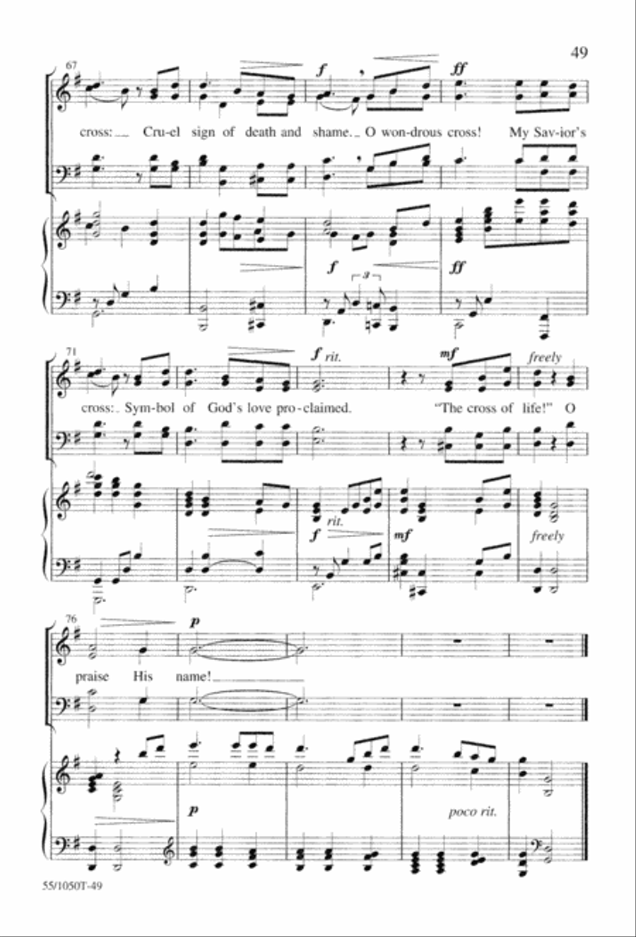 God So Loved the World (Digital Download) 4-Part scores gallery preview page 51