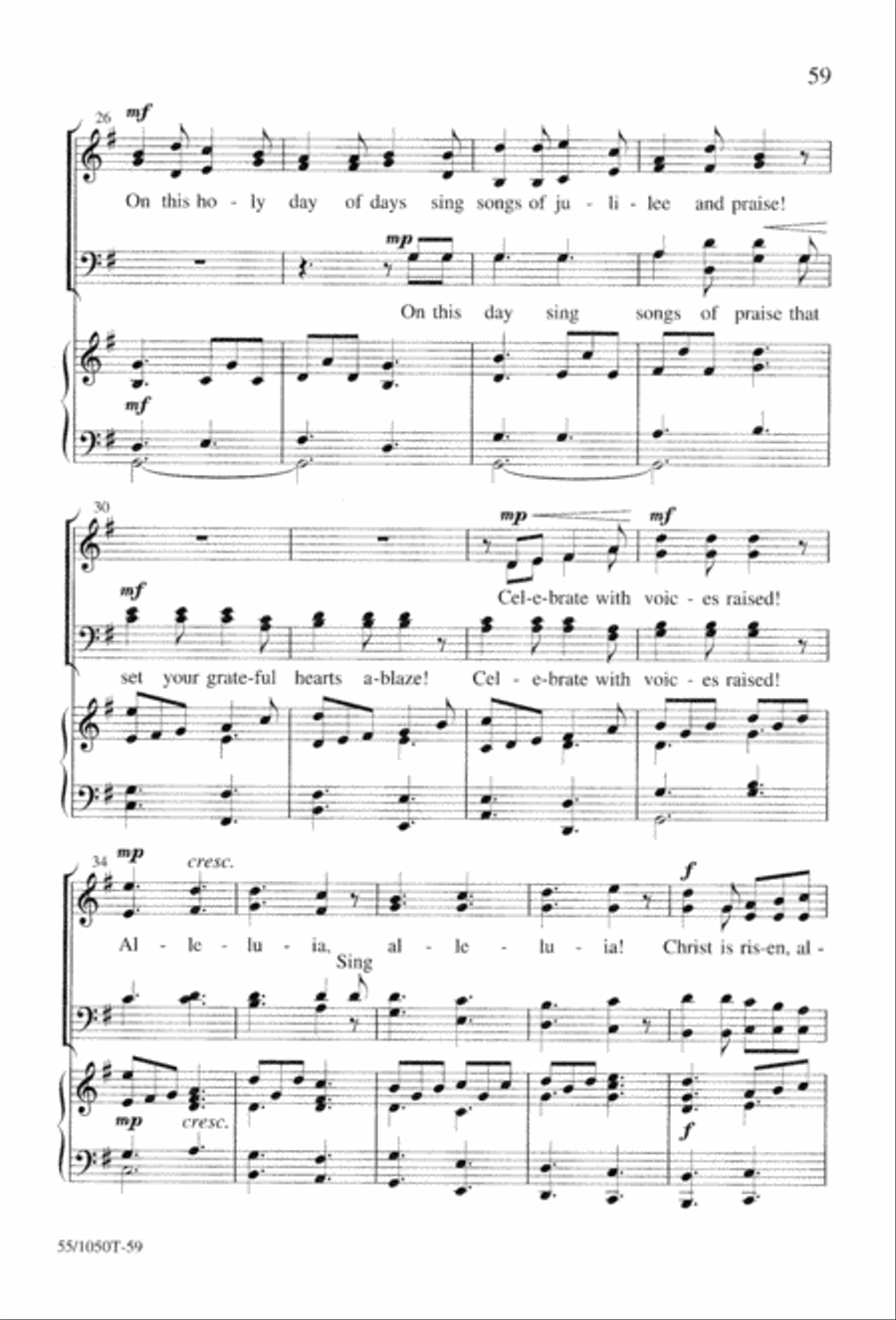 God So Loved the World (Digital Download) 4-Part scores gallery preview page 61