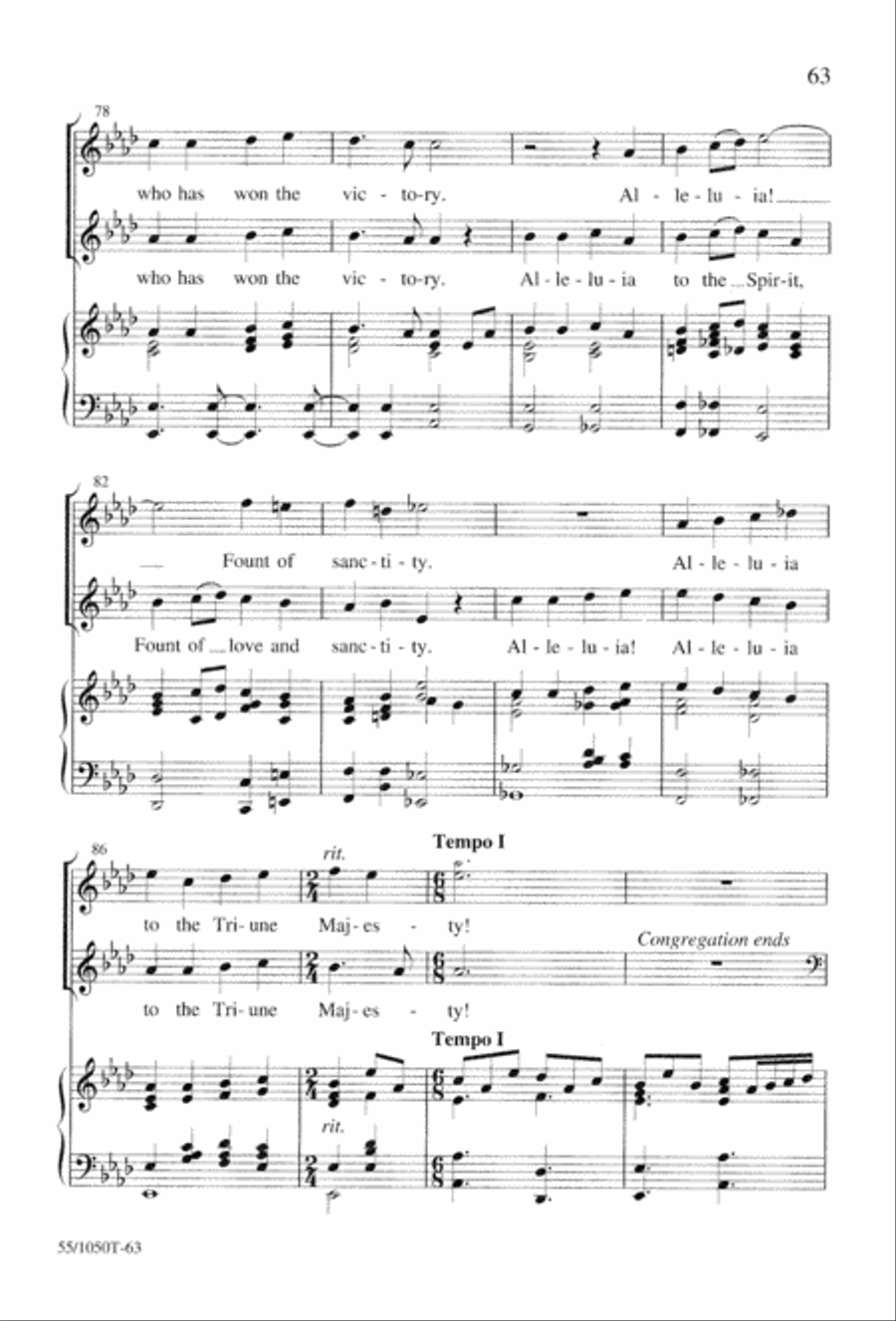 God So Loved the World (Digital Download) 4-Part scores gallery preview page 65