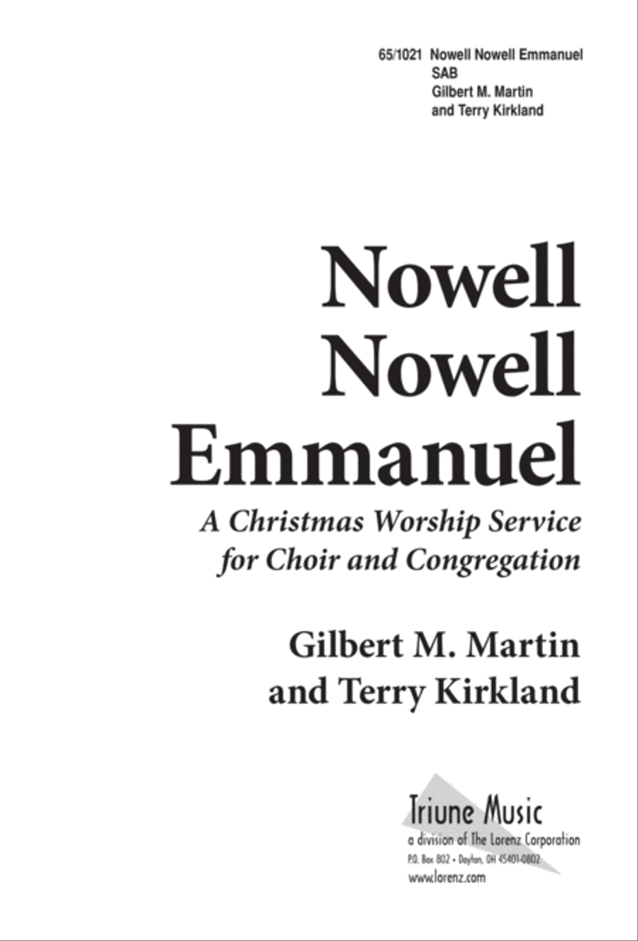 Nowell, Nowell, Emmanuel! (Digital Download) 3-Part scores gallery preview page 1