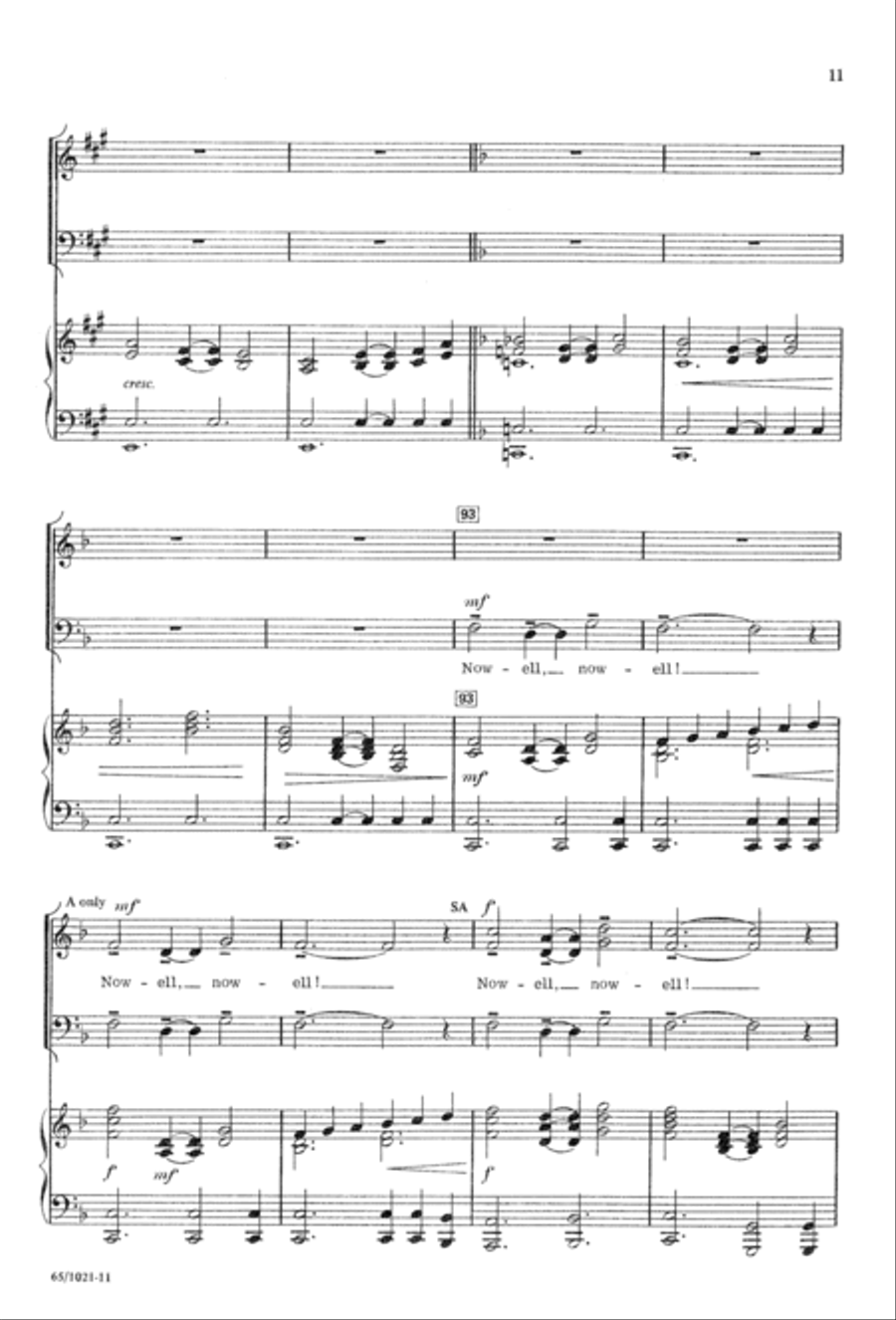 Nowell, Nowell, Emmanuel! (Digital Download) 3-Part scores gallery preview page 13