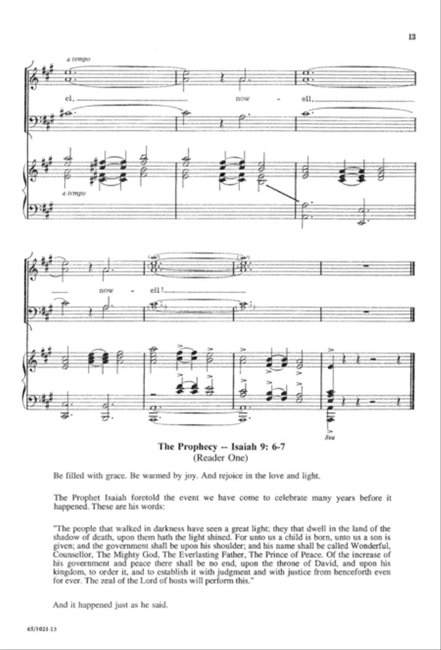 Nowell, Nowell, Emmanuel! (Digital Download) 3-Part scores gallery preview page 15